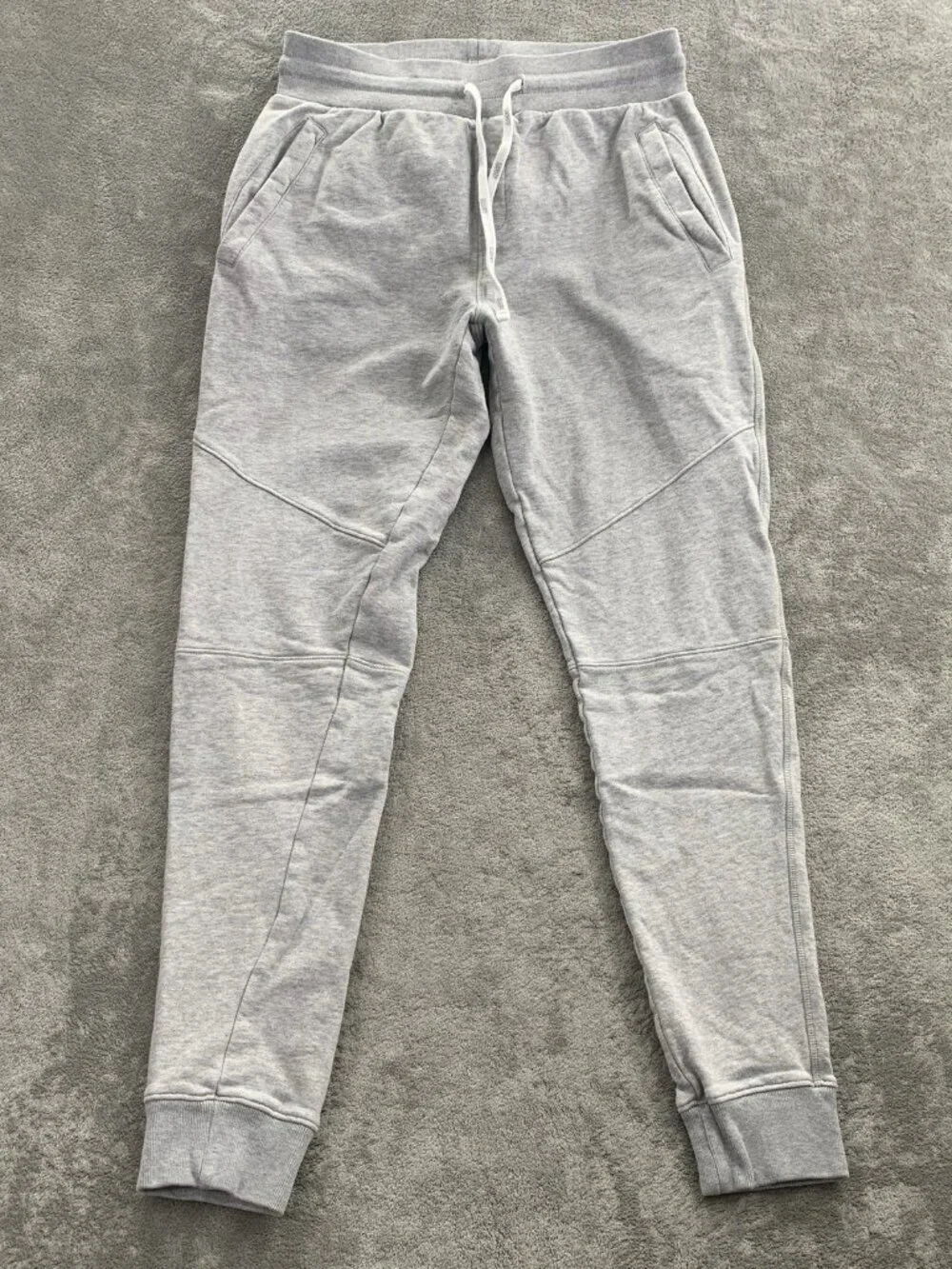 AllSaints Joshua Sweatpants Mens Small Gray Cotton Drawstring Jogger Casual